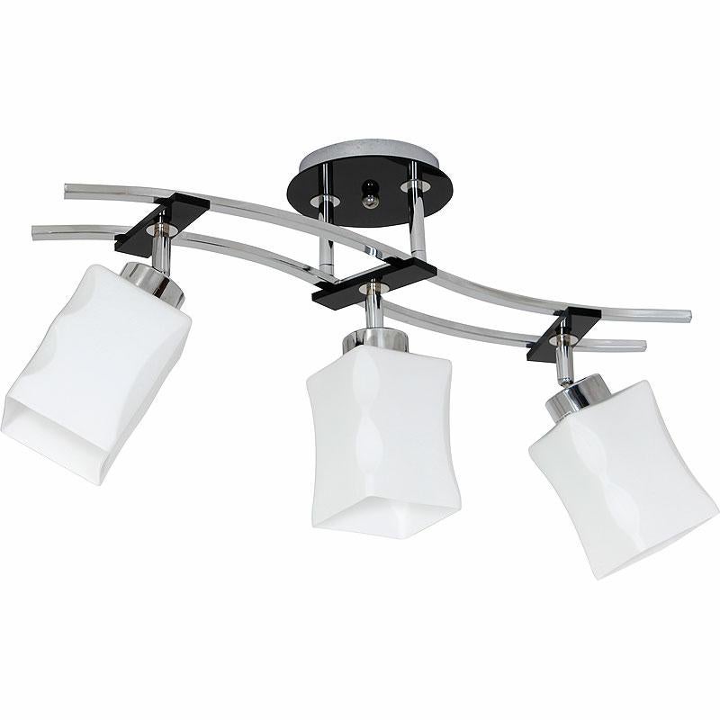 Lampa wisząca Derby chromowana biała-czarna 3xE27x15W metal wym:42x58x14cm IP20 Luminex