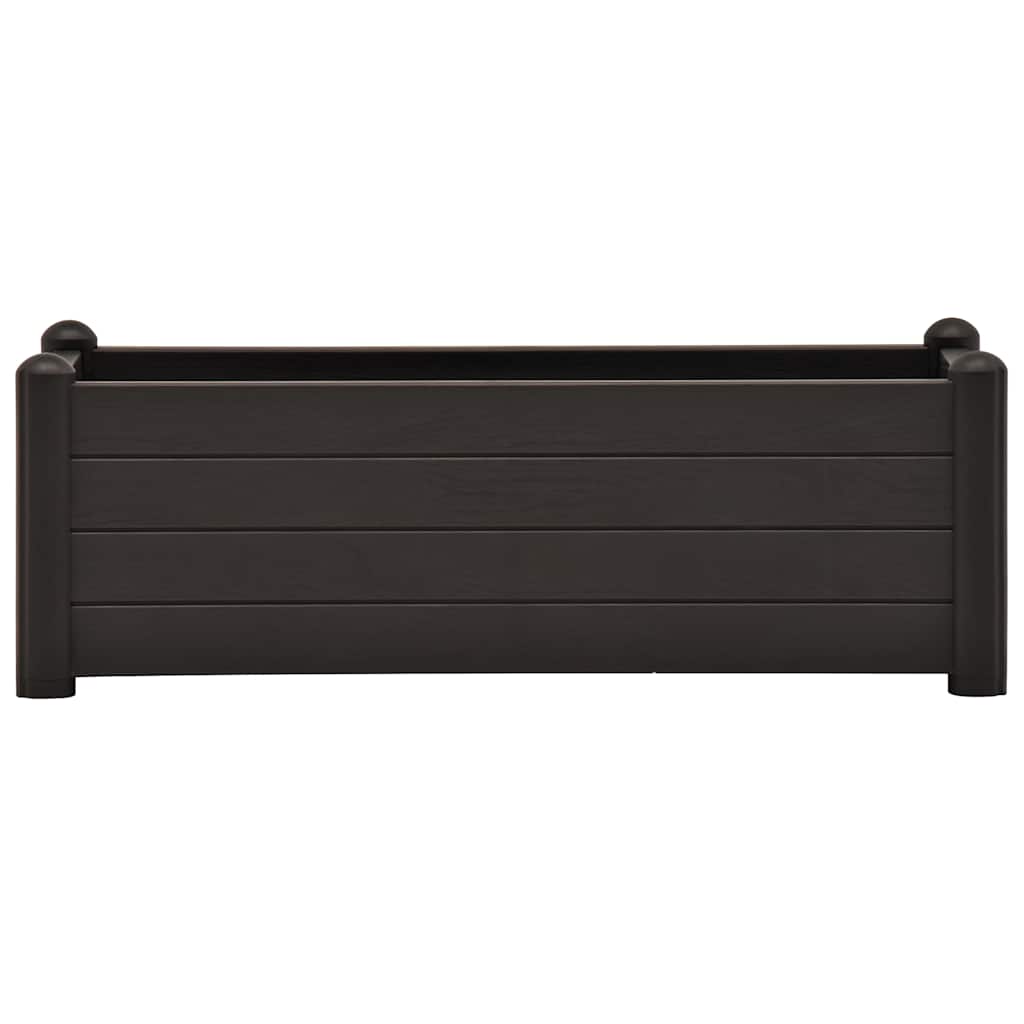 Podwyższona donica, PP, antracytowa, 100x43x35 cm