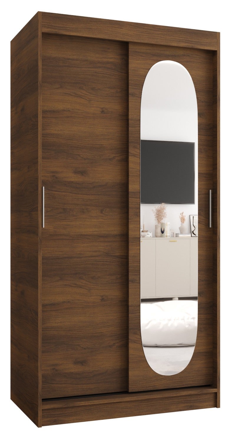 Szafa przesuwna garderoba ROYAL 100 x 62 x 200 cm Orzech Warmia