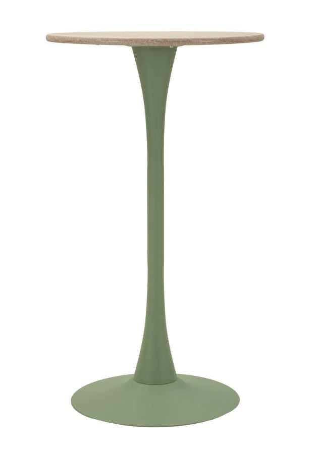 Stolik barowy Fennel, MDF, Zielony, Seven Design