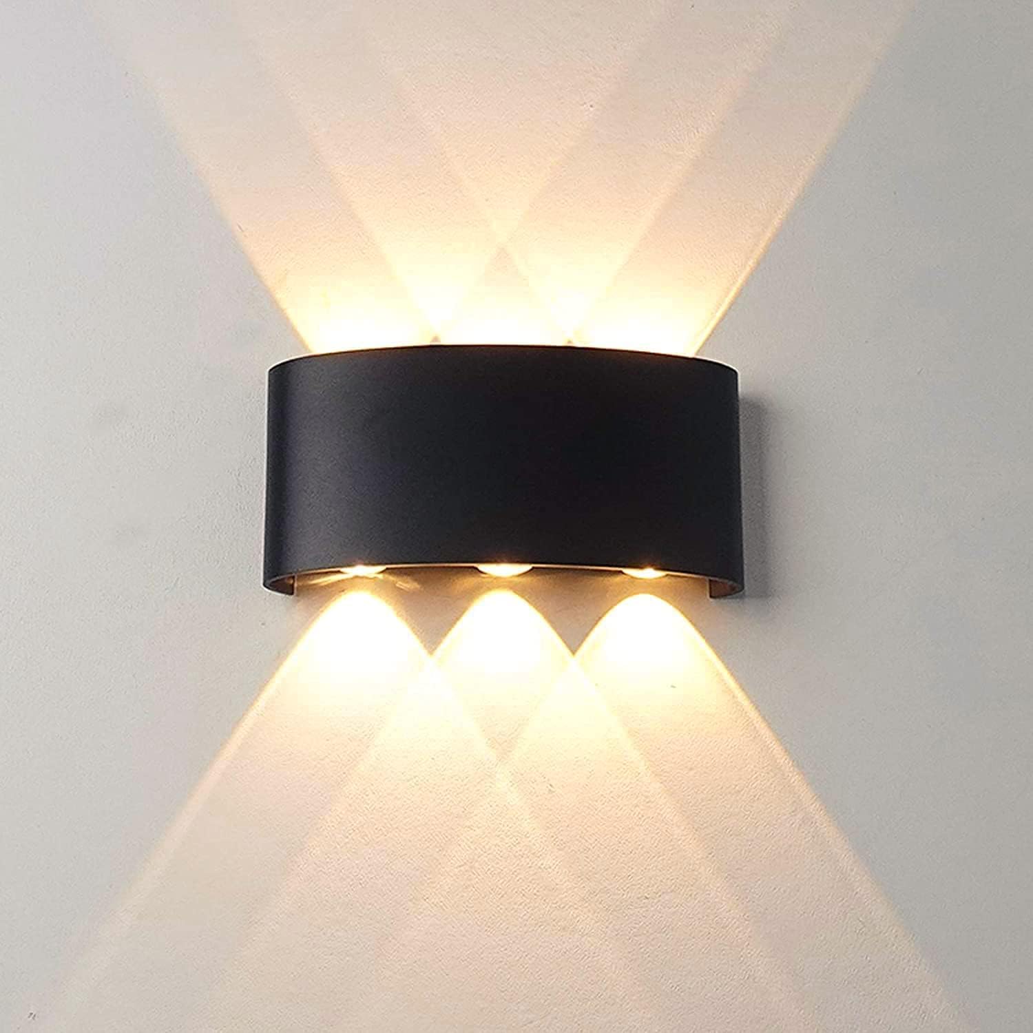 Kinkiet wewnętrzny LED 6W, nowoczesny kinkiet, wodoodporny aluminiowy kinkiet zewnętrzny IP65, lampa punktowa