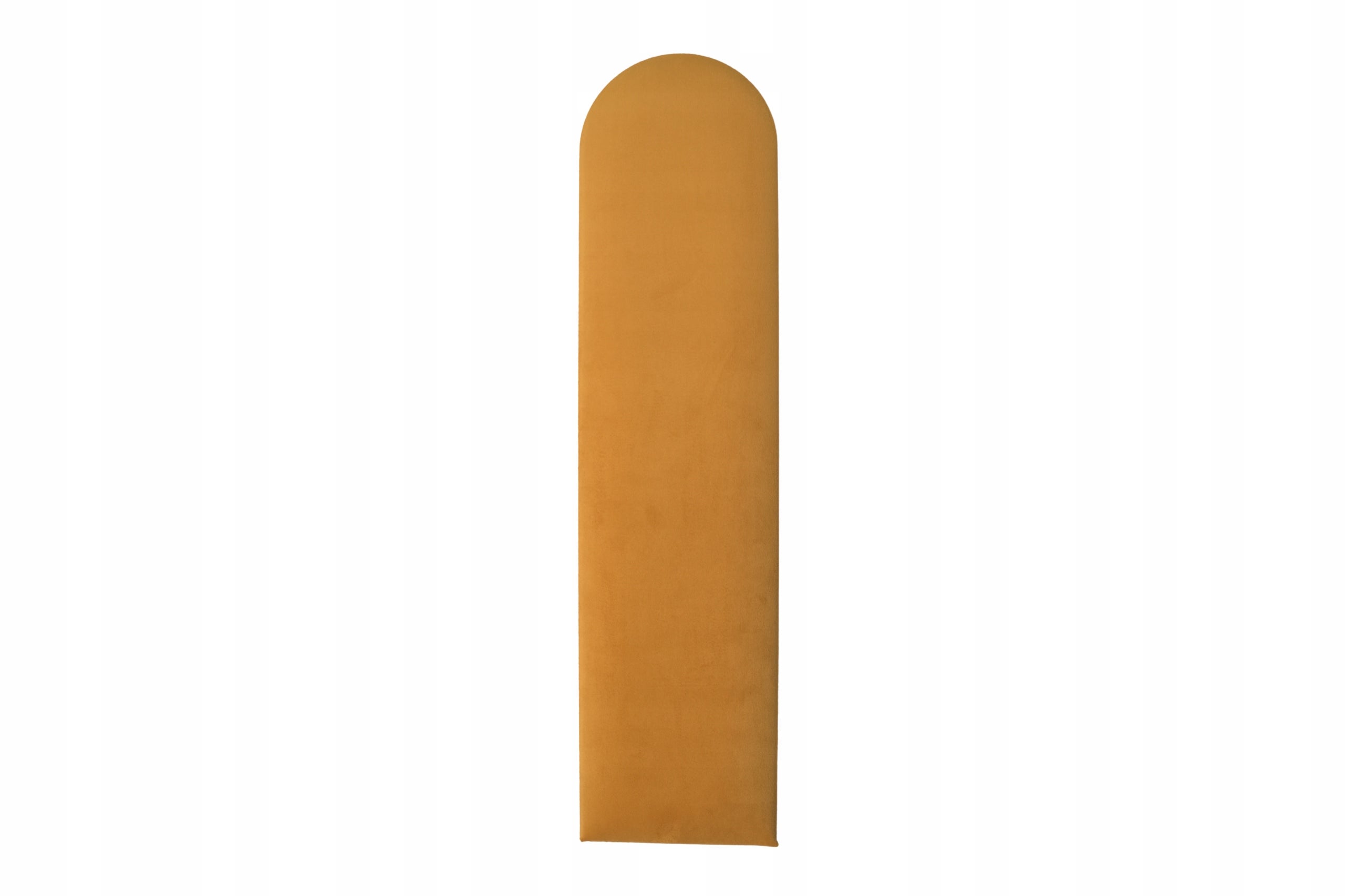 Panel Tapicerowany Płotek Komvortowy 110x20 cm Żółte Smart Velvet Ścienny