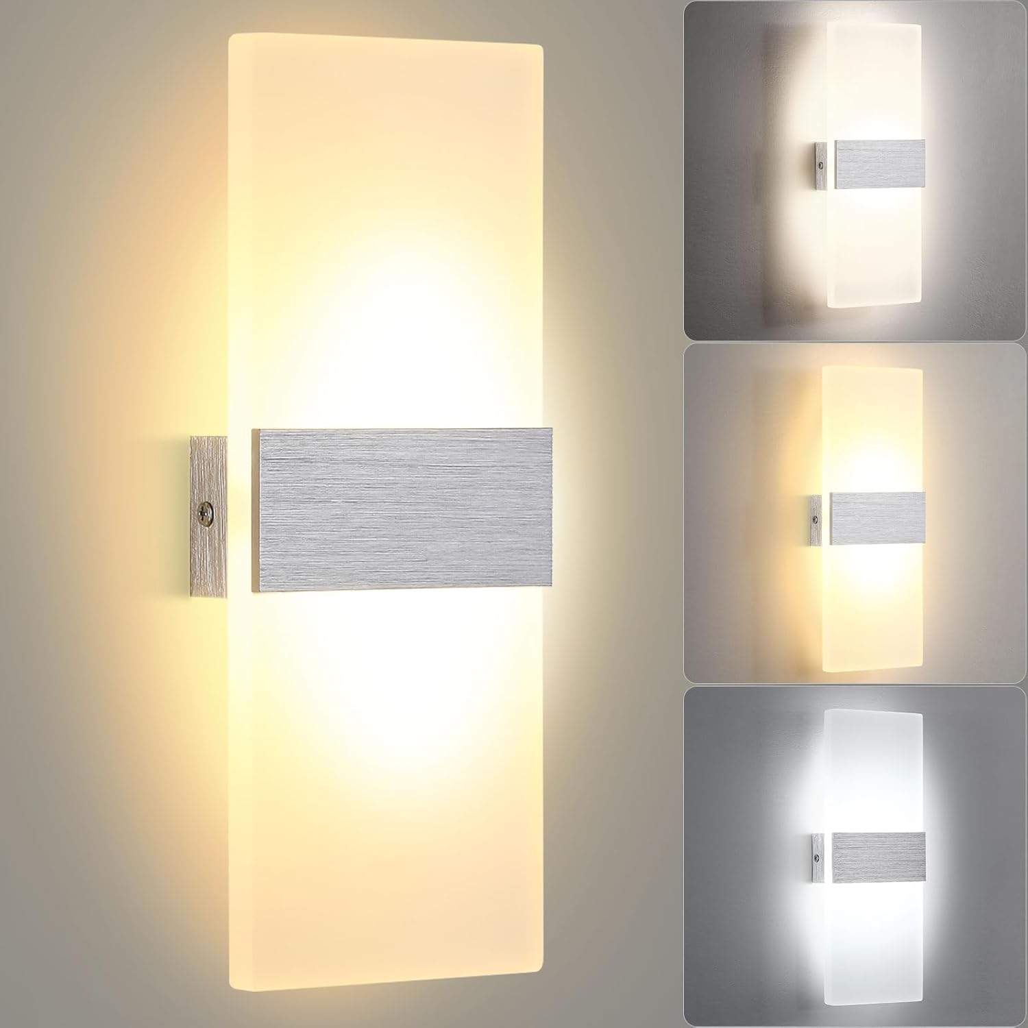 Ściemnialna lampa ścienna do wnętrz Lampa ścienna LED Oświetlenie ścienne do wnętrz w sypialni Oświetlenie ścienne Lampa ścienna do wnętrz