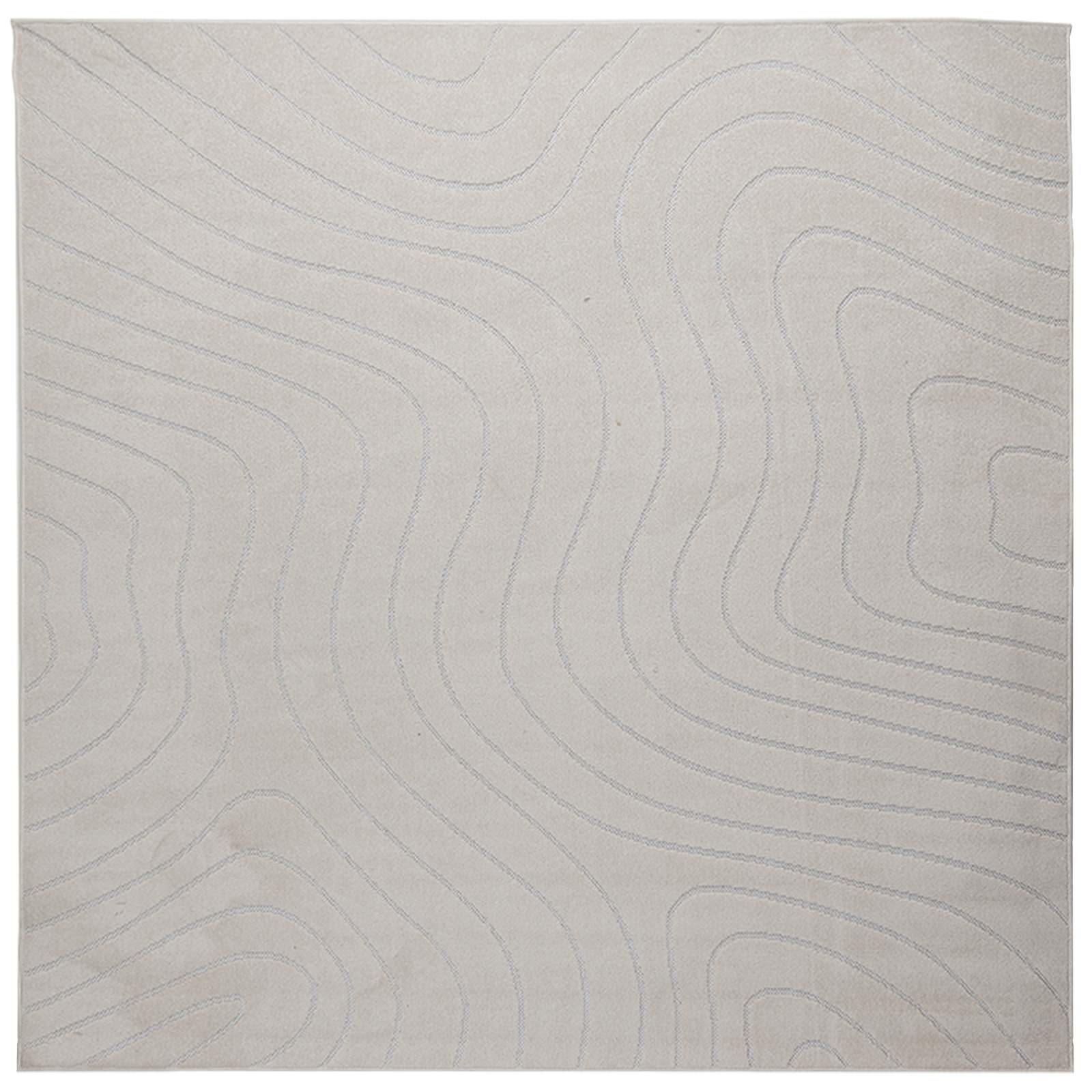 Dywany pokojowe Kwadrat PALMERAS Kremowy 120 x 120 cm Poliester