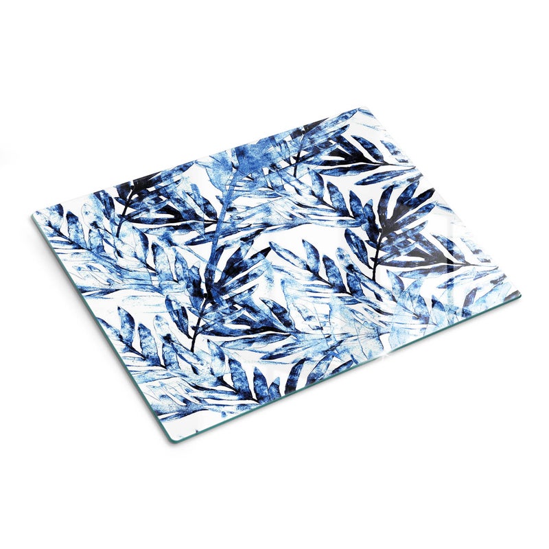 Szklana deska do krojenia szkło hartowane dekoracyjny nadruk - Tropikalne Liście - 30x40 - Tulup