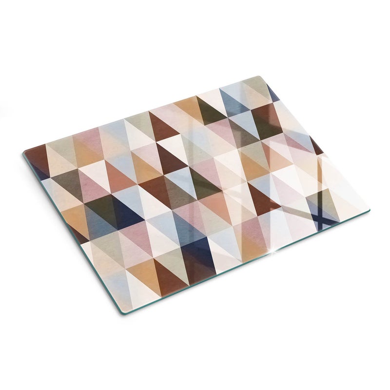Szklana deska kuchenna z trwałym nadrukiem - Geometria Wzór - 30x40 - Tulup