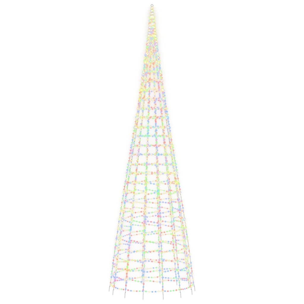 Choinka LED Kolorowe Światło 800 cm 3000 LED na Zewnątrz