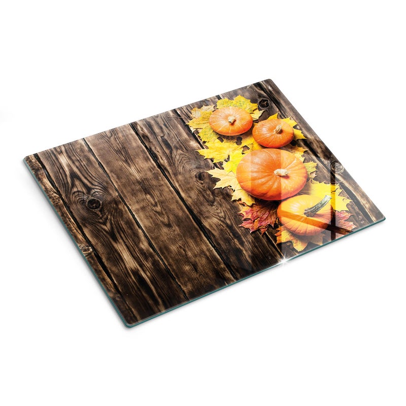 Nowoczesna szklana deska kuchenna z efektowną grafiką - Dynie Brązowy - 30x40 - Tulup