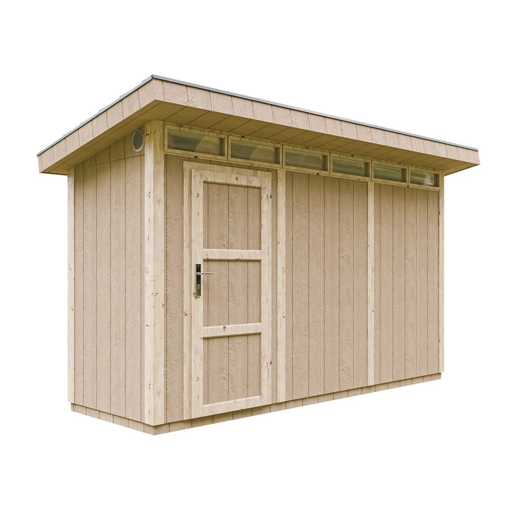 Wysokiej jakości szopa ogrodowa 4,3 m² - dł. 161 x szer. 411 cm - Timbela M902