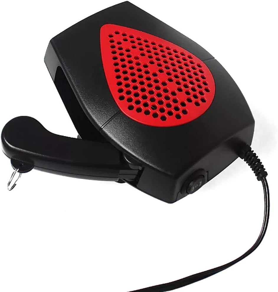 12 V 150 W, wentylator ogrzewania samochodowego, odmrażanie i usuwanie zaparowania, ogrzewanie kabiny z obrotowym uchwytem i kablem 360°