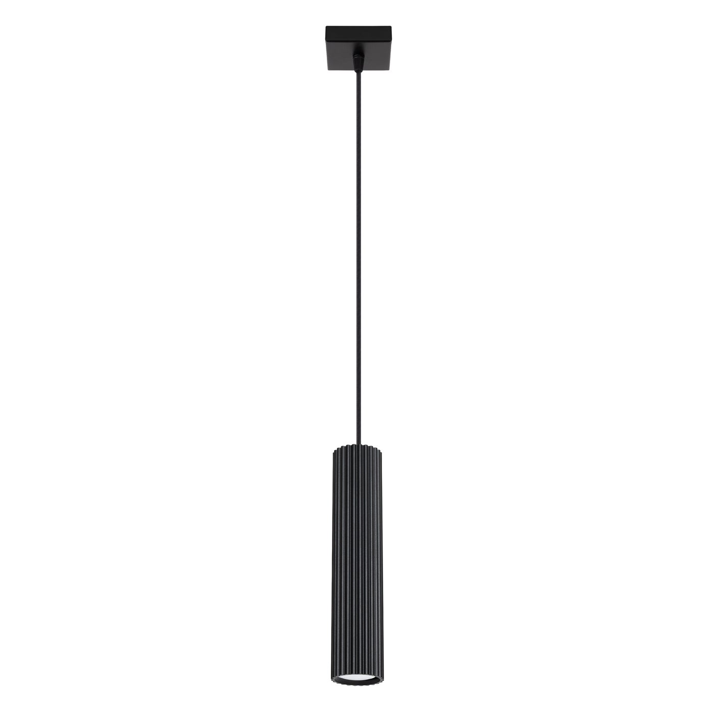 Lampa wisząca GRAVIO czarna 1xGU10x10W aluminium wym:118x8x8cm IP20 Pure Lume