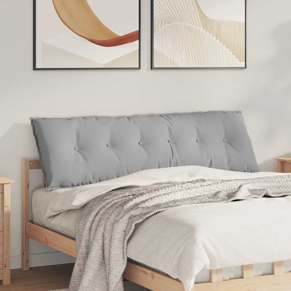 Poduszka na plecy Szary chmur 160 x 19 x 50 cm tkanina vidaXL