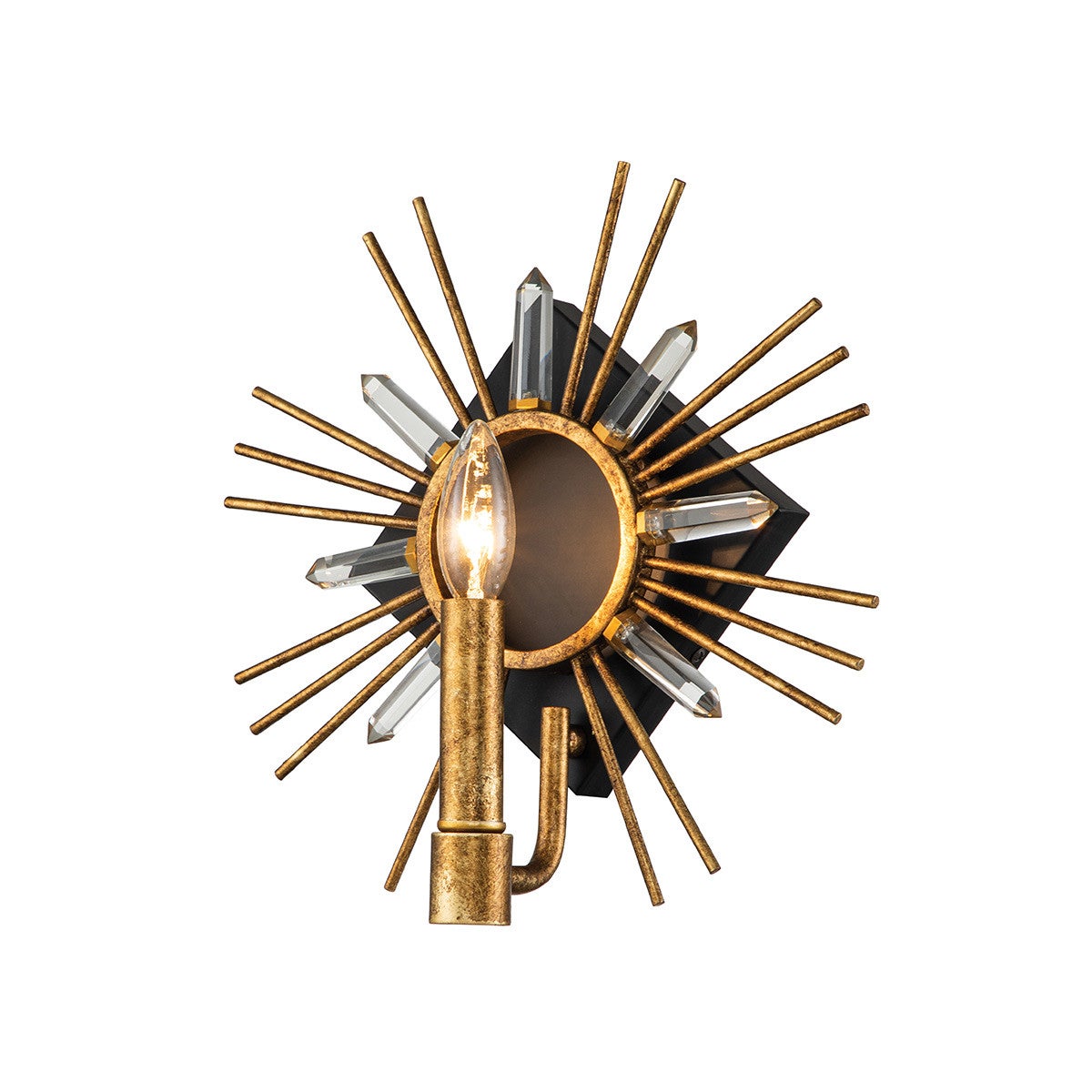 Kinkiet designerski złoty gwiazda Sun King 1xE14 40W Gilded Nola