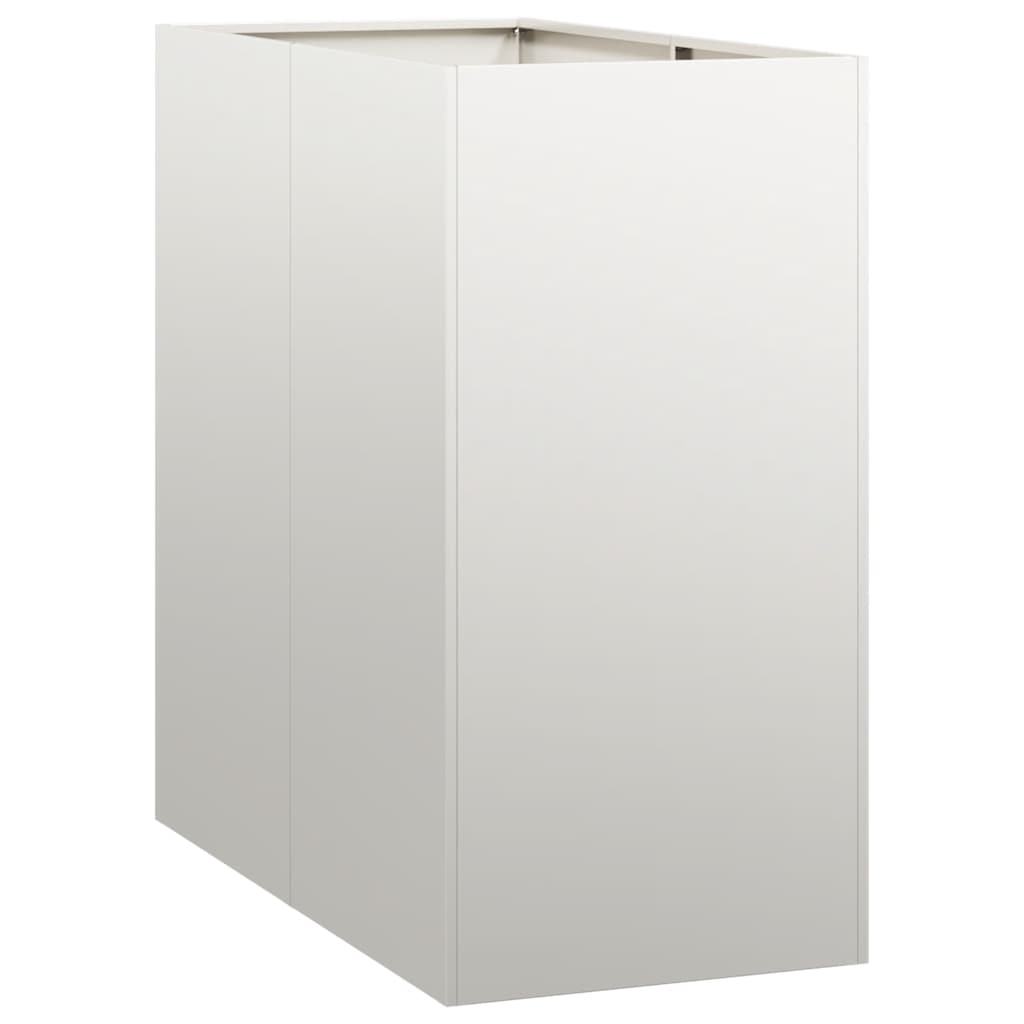 Donica Ogrodowa Metalowa ze Stali Nierdzewnej z Otwartym Dnem