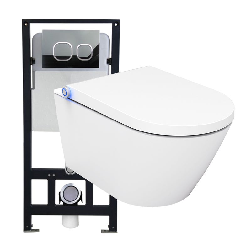 Bernstein Zestaw WC Toaleta myjąca Basic 1102 stelaż podtynkowy + panel 4111c + mata