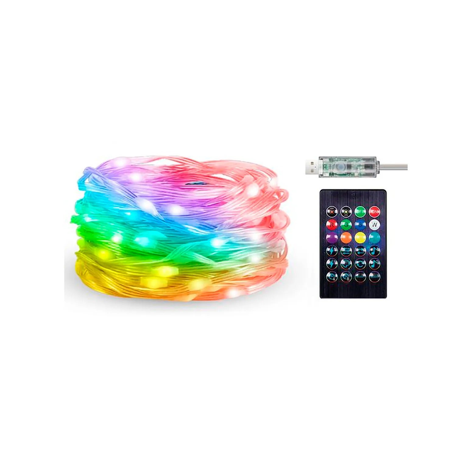 Girlanda zewnętrzna LED RGB o mocy 3,2 W ze sterowaniem APP IP44 Biri