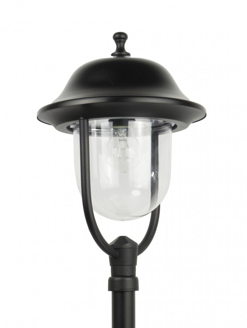 Lampa ogrodowa stojąca Prince czarna 1xE27x60W IP43 wym: 87 x 25 x 25 cm aluminium SU-MA