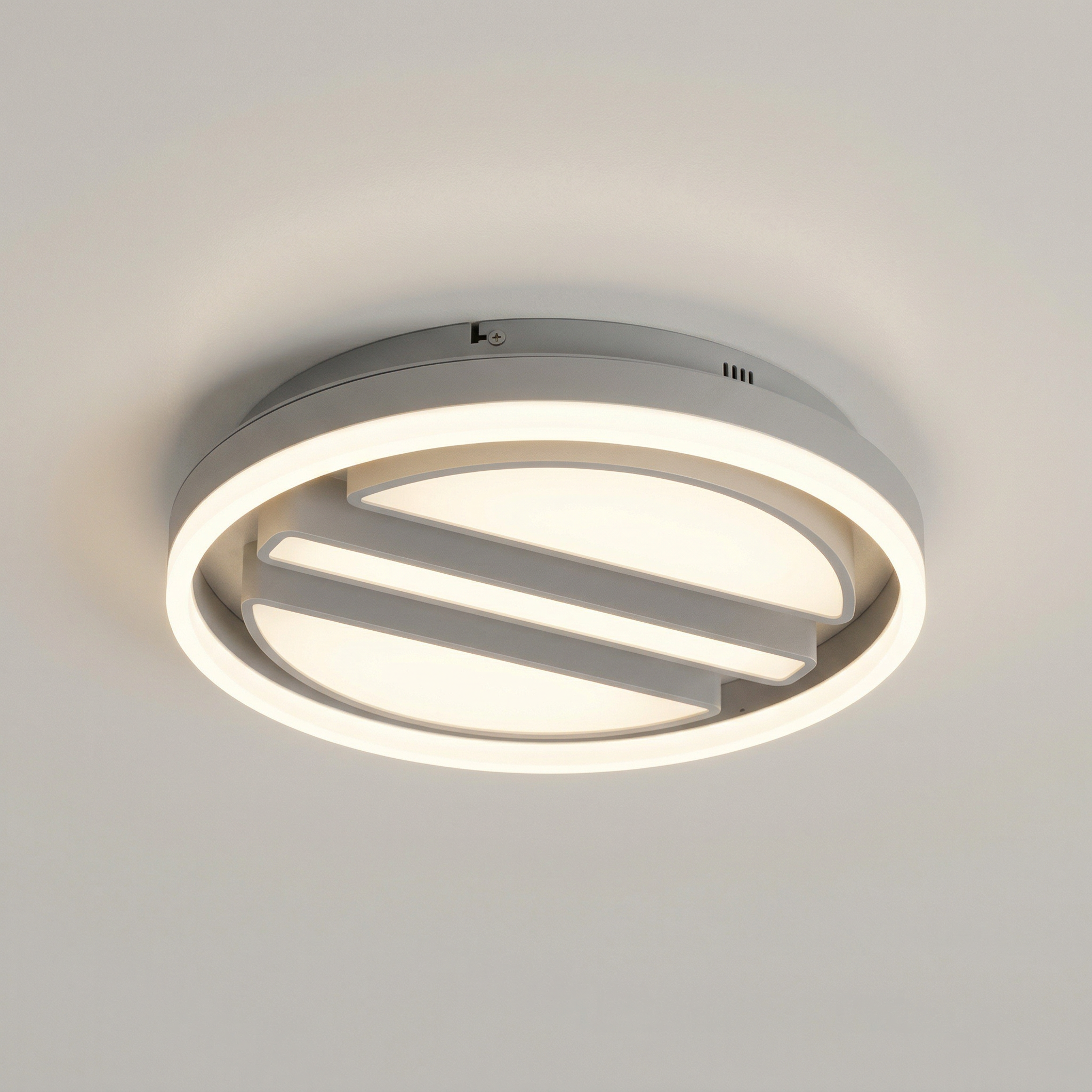 Plafon okrągły z pilotem Gremin LED 55W Odcienie bieli 2750lm biały wym:7,5x40x40cm IP20 Rabalux