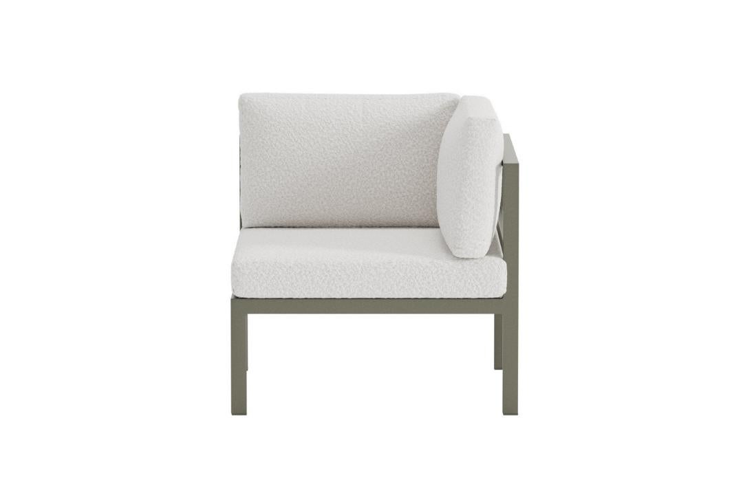 Copacabana sofa ogrodowa moduł narożny brązowy.