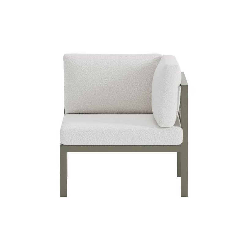 Copacabana sofa ogrodowa moduł narożny brązowy.