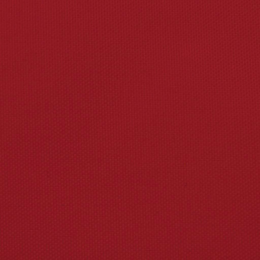 Żagiel przeciwsłoneczny prostokątny z tkaniny Oxford, 3,5 x 5 m, czerwony