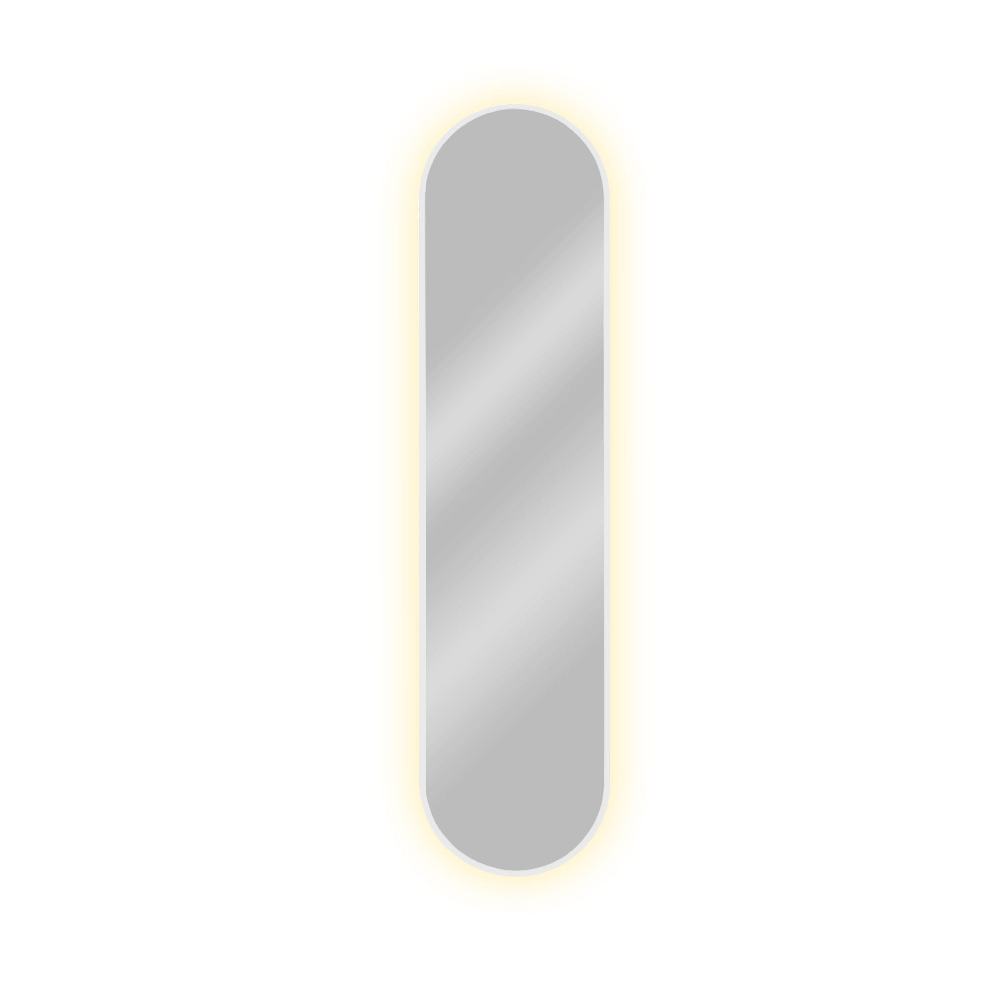 Lustro Tiny Border Pastille 90x60 ramka biała barwa światła neutralna
