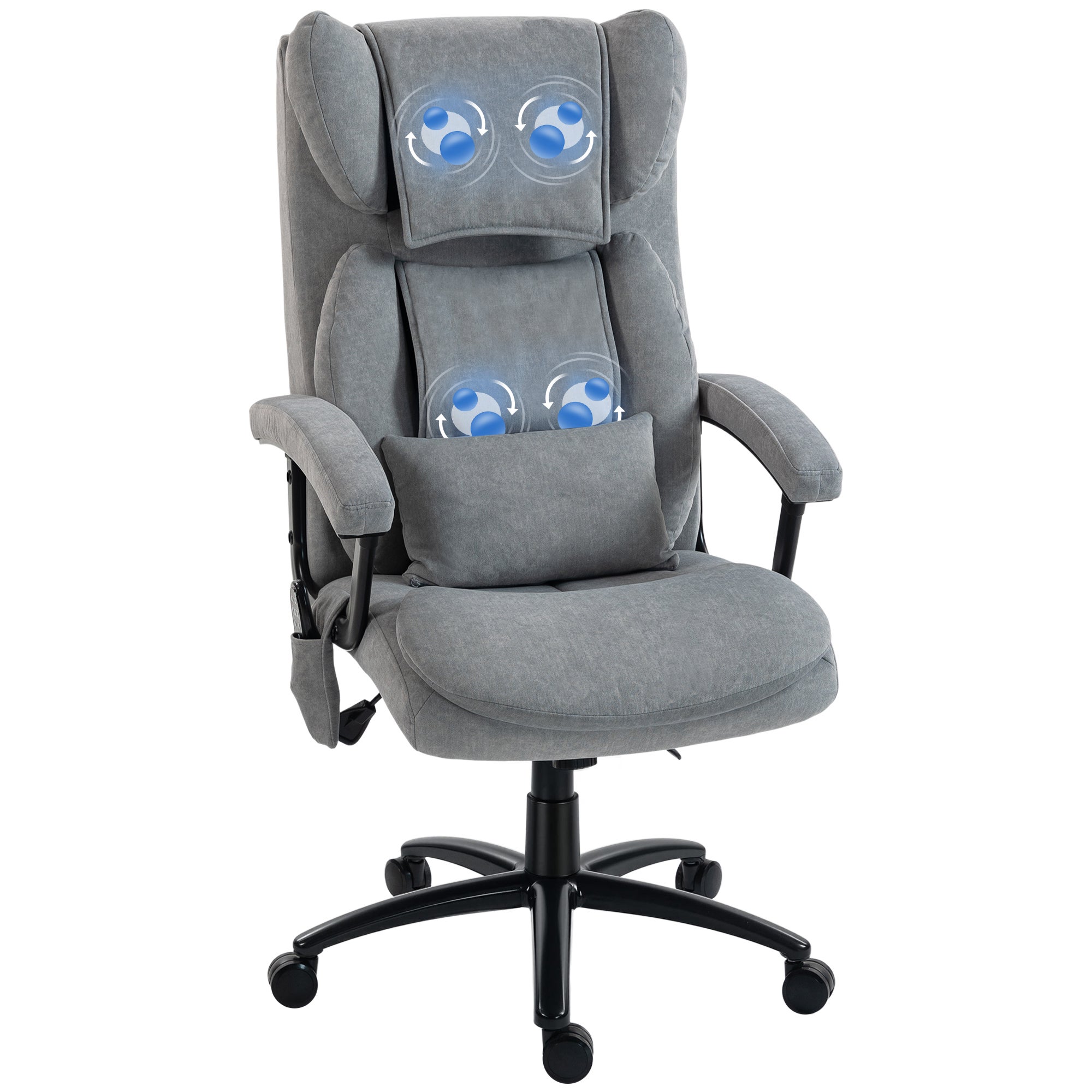 Fotel ergonomiczny z 4 punktami ugniatania, oparciem typu motyl, szerokim siedziskiem