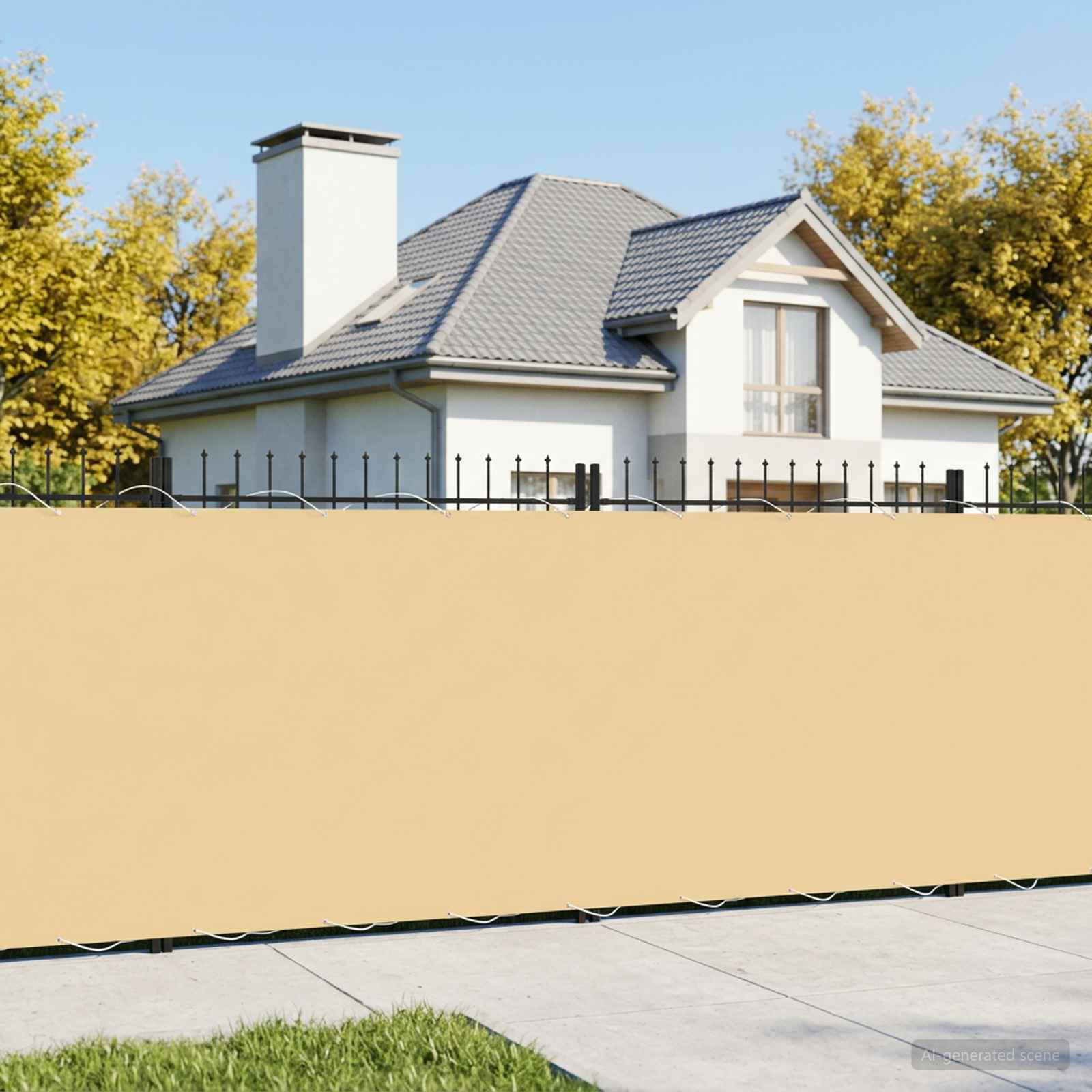 Ekran Prywatności Balkonowej 200 x 700 cm Tkanina z powłoką PU vidaXL
