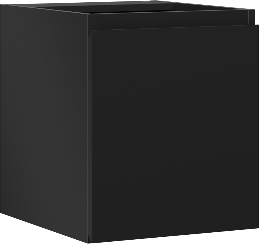 Mexen Orio szafka łazienkowa podumywalkowa 40 cm, 1 drzwi, czarna mat - 91A11-04047-1-BF71