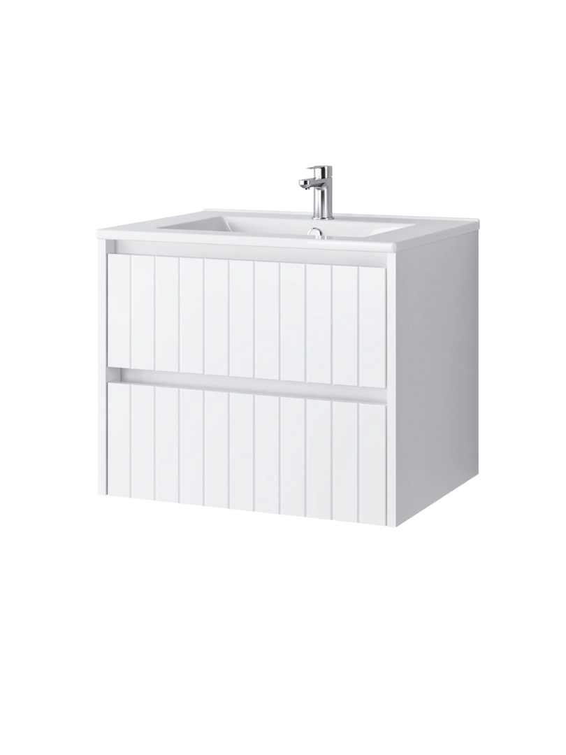 Zestaw szafka łazienkowa z umywalką ceramiczną Uptrend MELITO 60 Ideal Biały Mat 1 kpl.