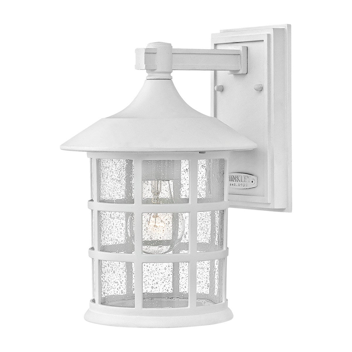 Lampa zewnętrzna ścienna Teksturowana biel E27 40W Freeport Hinkley