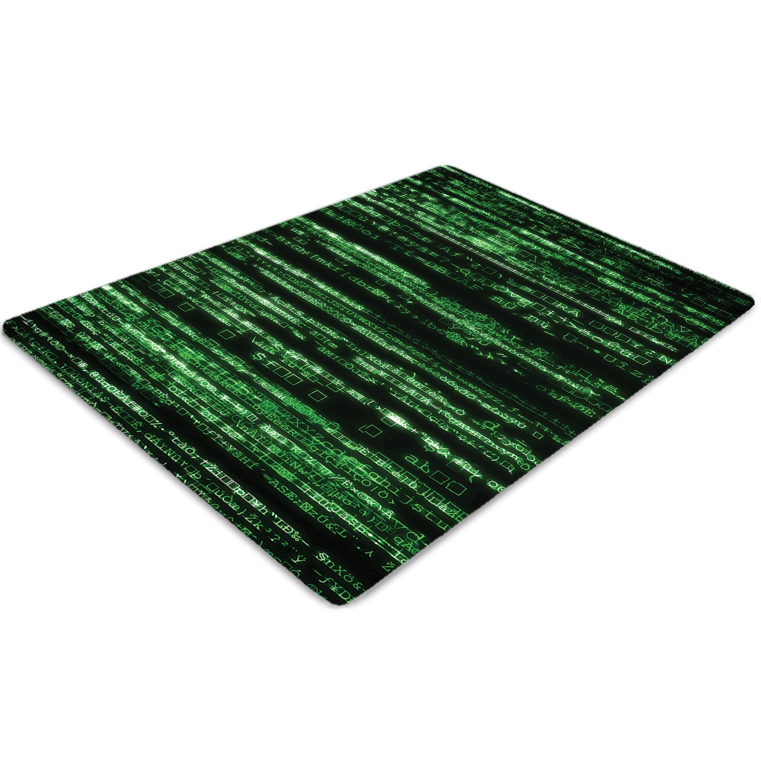 Podkładka pod krzesło biurowe, Cyfrowy ciąg znaków 100x70 cm naturalna – Tulup