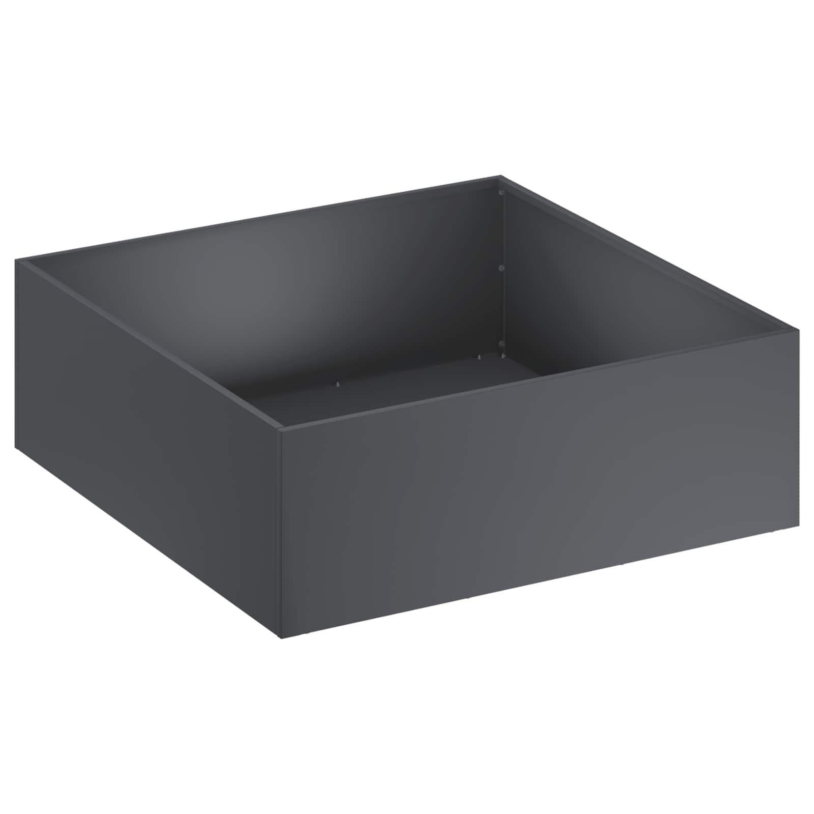 Donica Ogrodowa Stalowa 60x60x20 cm Antracytowa na Taras na Balkon na Zioła