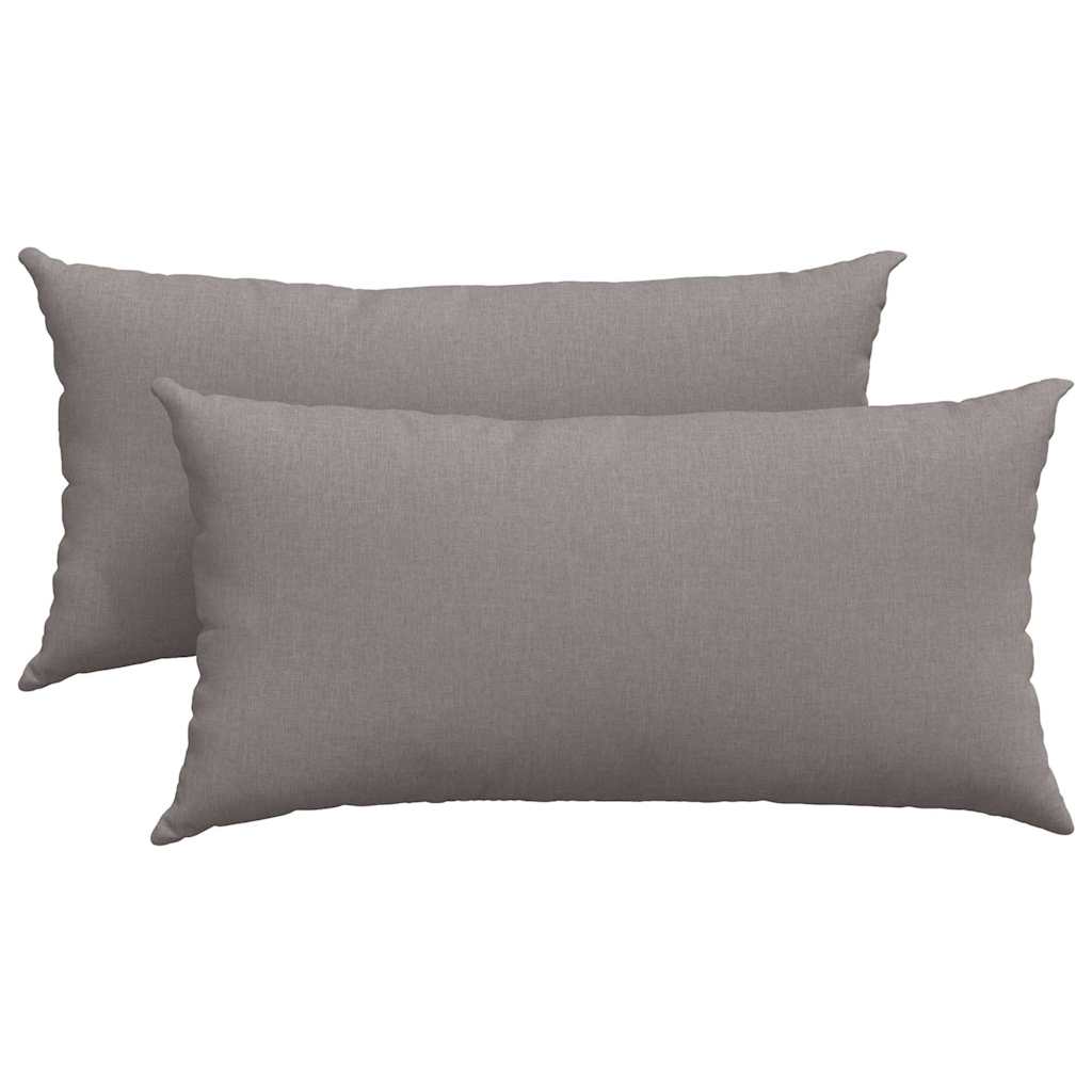 Poduszki na sofę 2 pcs Ciemnoszary 80 x 40 cm tkanina