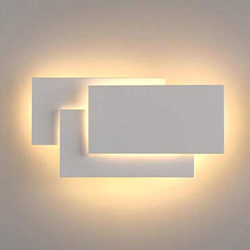 Ciepła, biała lampa ścienna LED – Wysokiej jakości aluminium – Wymiary: 25,5 x 12 x 5,5 cm