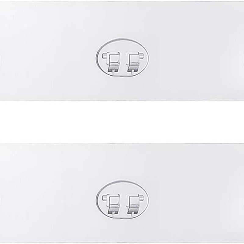 Zestaw 2 wymiennych pasków samoprzylepnych do półek prysznicowych – naklejka łazienkowa – wytrzymały klej ścienny – 7 x 26 cm