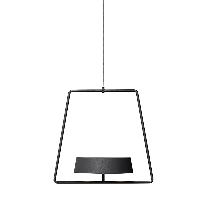 Inemuri Portable Pendant Lamp, Anthracite, 22W LED, 2700K, IP54, USB Rechargeable, Magnetic Mount, Touch Dimmer - Rossini Illuminazione