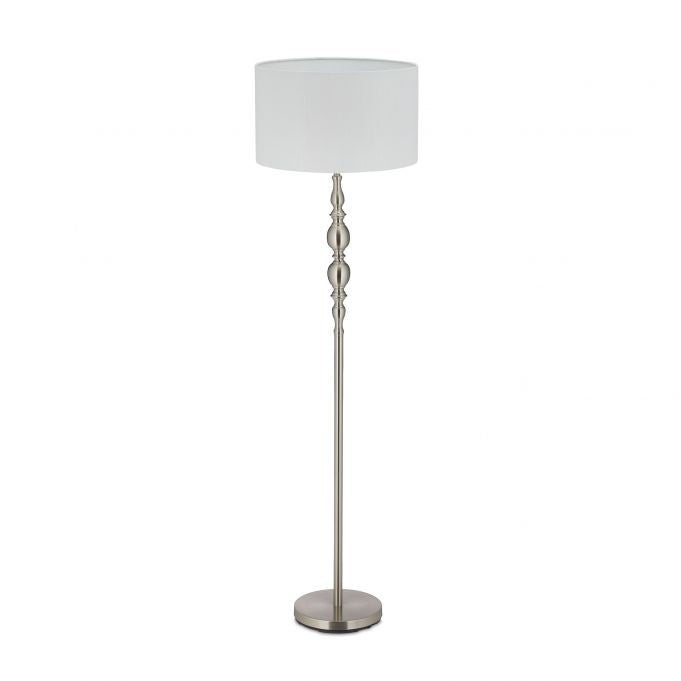 Lampa podłogowa z kloszem z tkaniny