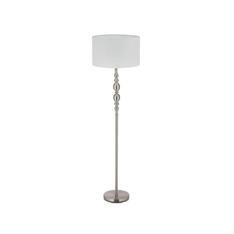 Lampa podłogowa z kloszem z tkaniny