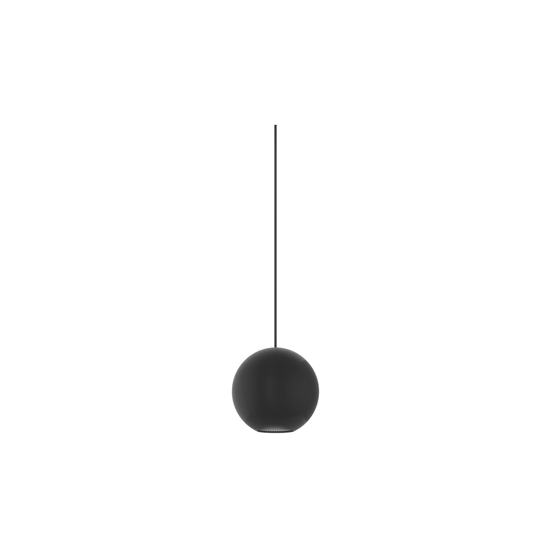Lampa wisząca Bora Space 8W 38º LED CCT Switch 2700K-3200K-4000K Matowe czarne wykończenie do systemu modułowego - Beneito & Faure