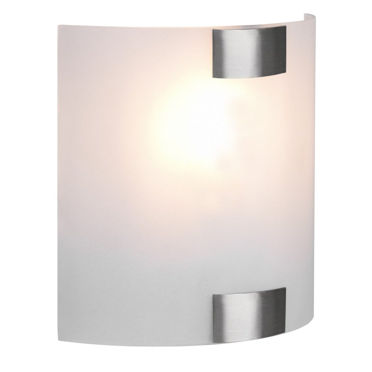 Kinkiet ścienny Pura biało-srebrny 1xE27x40W wym: 20 x 7,5 x 7,5 cm szkło IP20 Trio