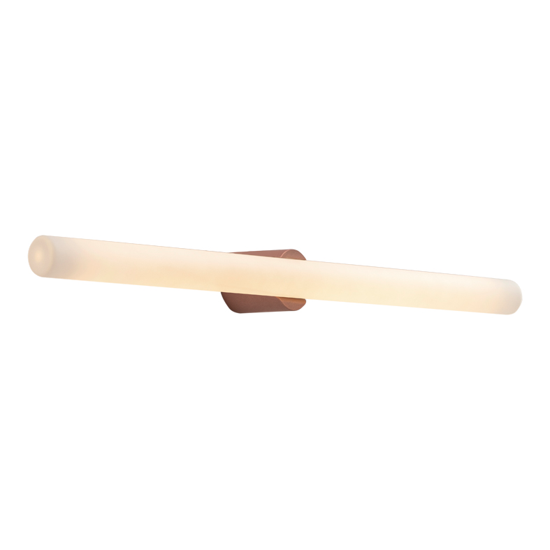 Kinkiet łazienkowy POTTER 7W LED Copper z żarówką ceramiczną S14d, 2700K, IP44 - Rossini Group | Oświetlenie łazienkowe i wnętrz