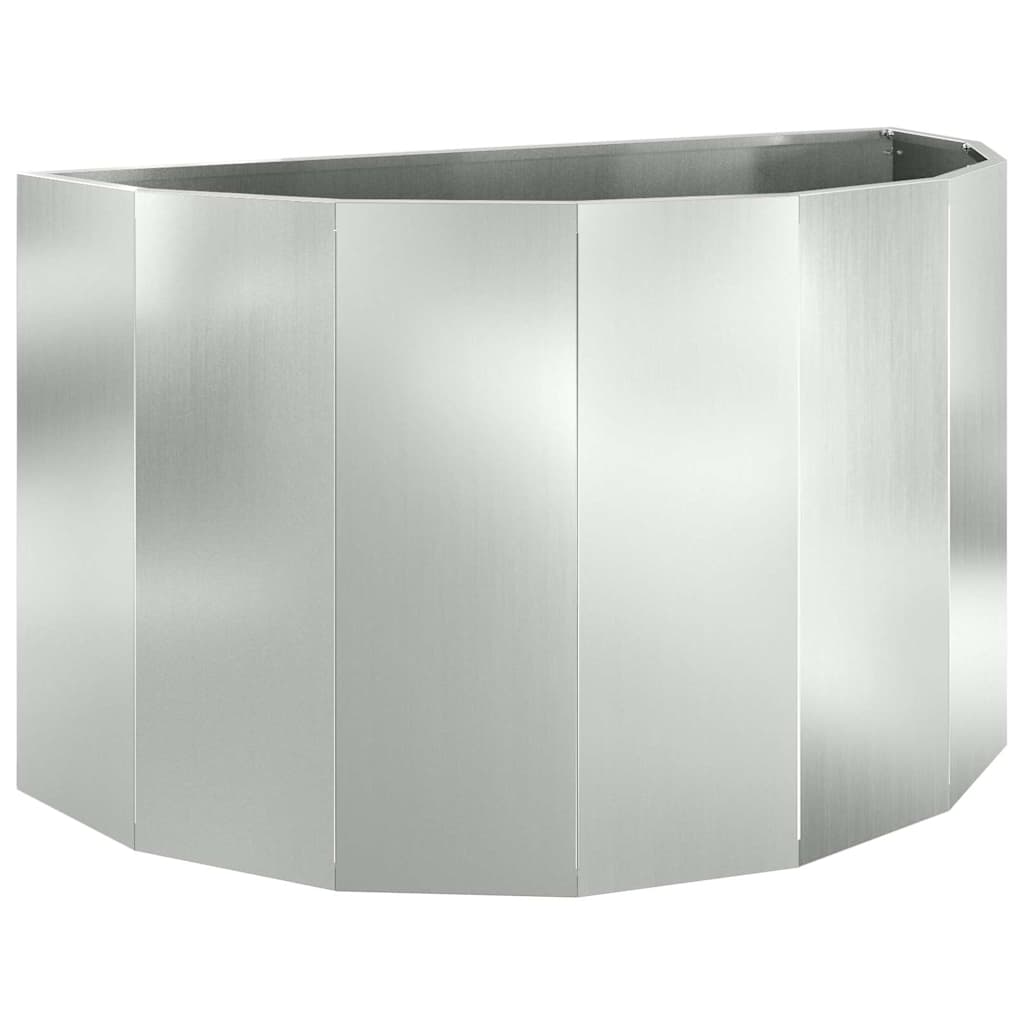 Donica Srebrny 90 x 45 x 50 cm Stal Galwanizowana
