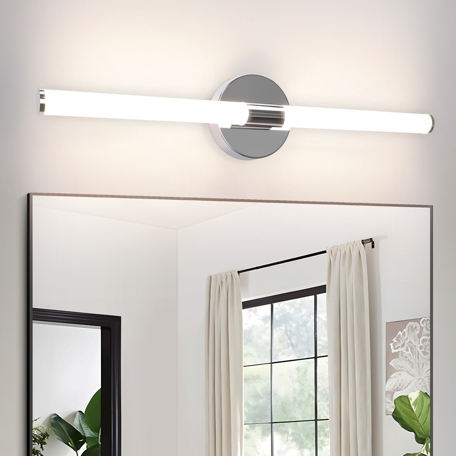 HAWUE Kinkiet łazienkowy LED 60 cm – 8 W, barwa neutralna biała 4000 K