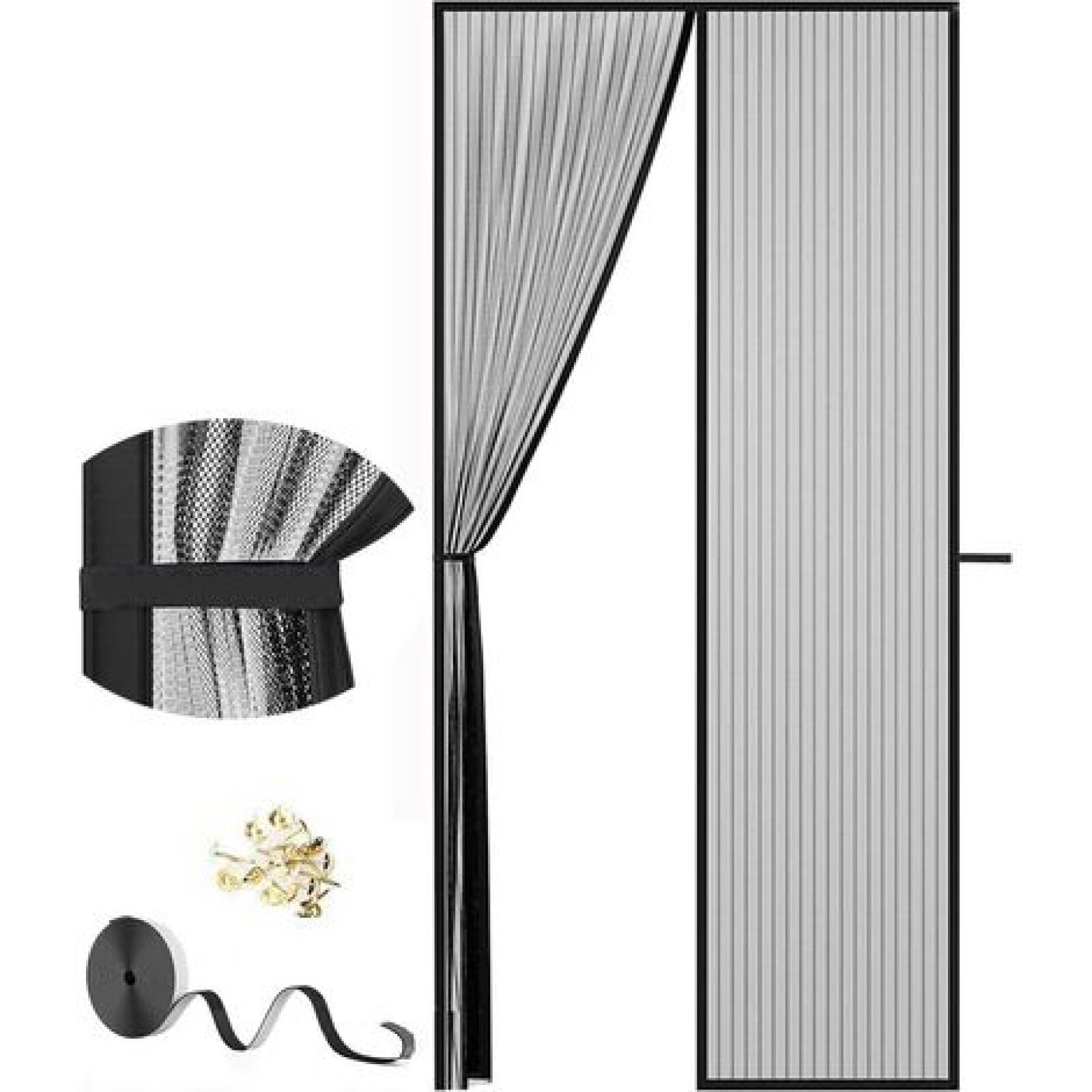 Moskitiera magnetyczna do drzwi i okien 90x210 cm, Moskitiera magnetyczna do okien wykuszowych, Moskitiera magnetyczna