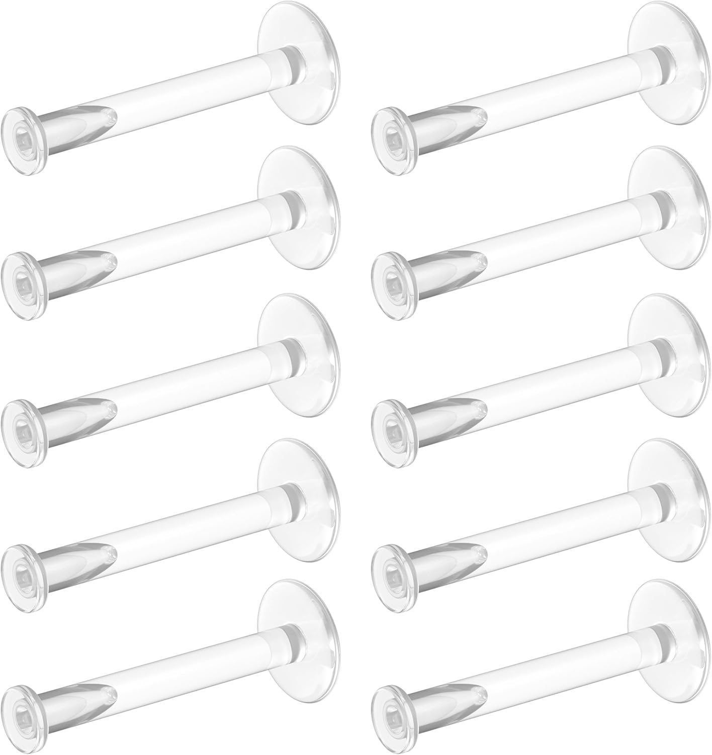 przezroczyste kolczyki Bioflex do Sports, Work, szkoła, Surgery, MRI – przezroczysty biżuteria do piercingu kolczyki labret do uszy, chrząstka / 16