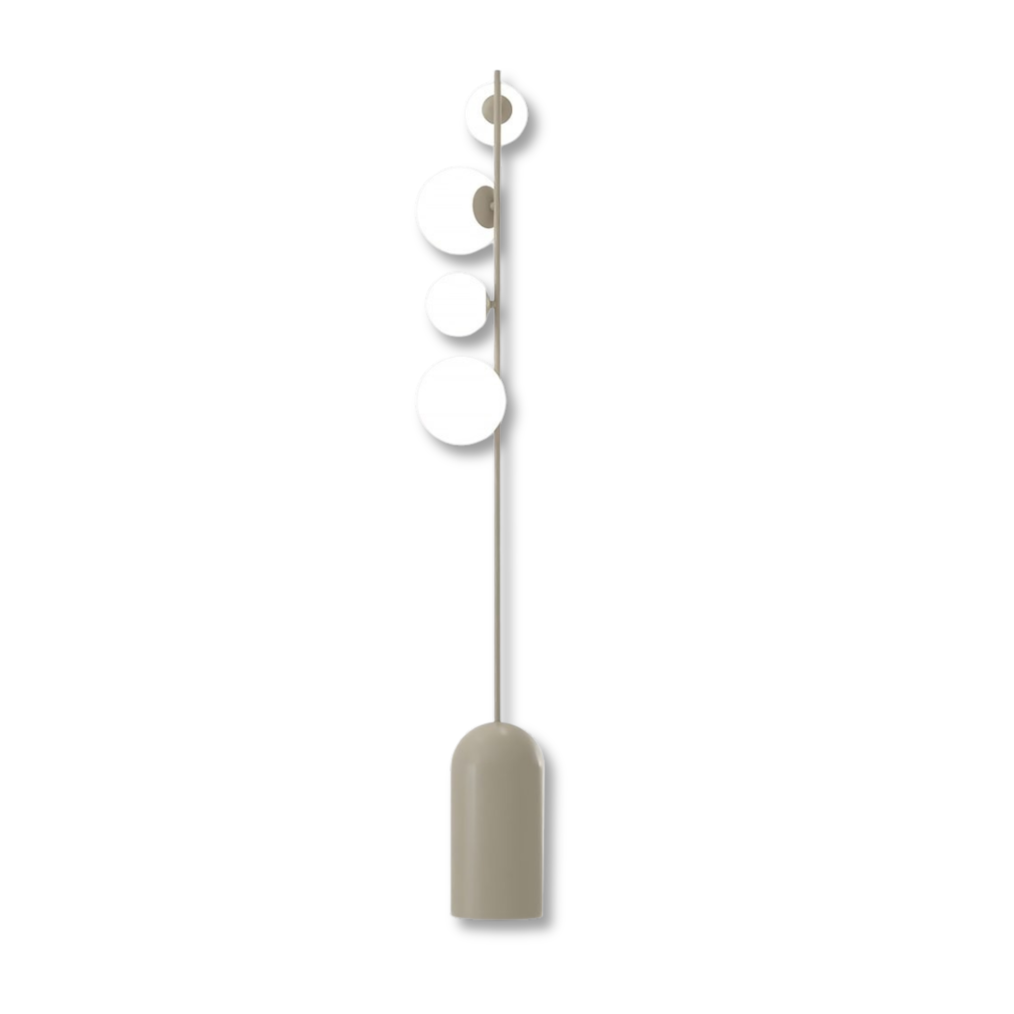 Lampa stojąca nowoczesna ETNO beżowa 4xG9x8W metal wym:140x15x15cm IP20 Emibig