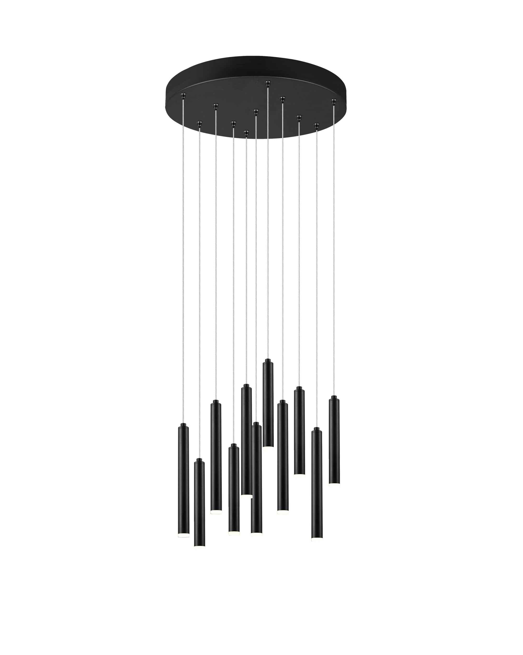 Żyrandol LED TUBULAR czarny Trio 321691132