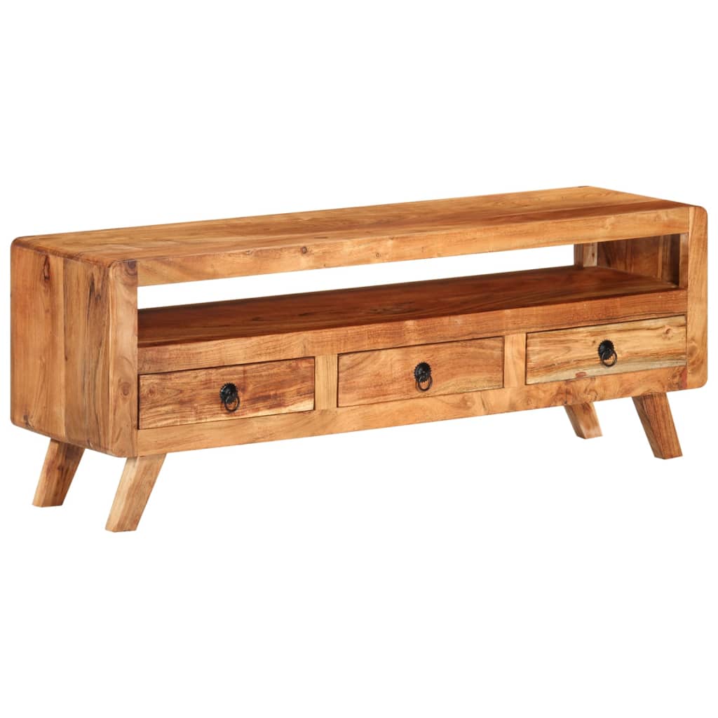 Szafka pod telewizor, 110x30x40 cm, lite drewno akacjowe vidaXL