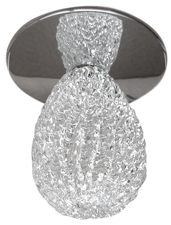 Oprawa sufitowa chromowana okrągła dekoracyjny szklany klosz 1xG4 20W SK-10 A Candellux